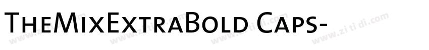 TheMixExtraBold Caps字体转换